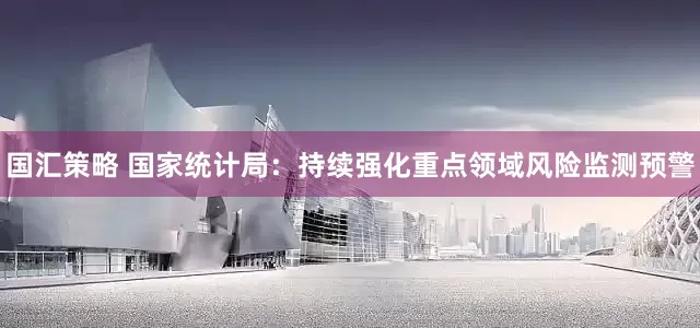 国汇策略 国家统计局：持续强化重点领域风险监测预警